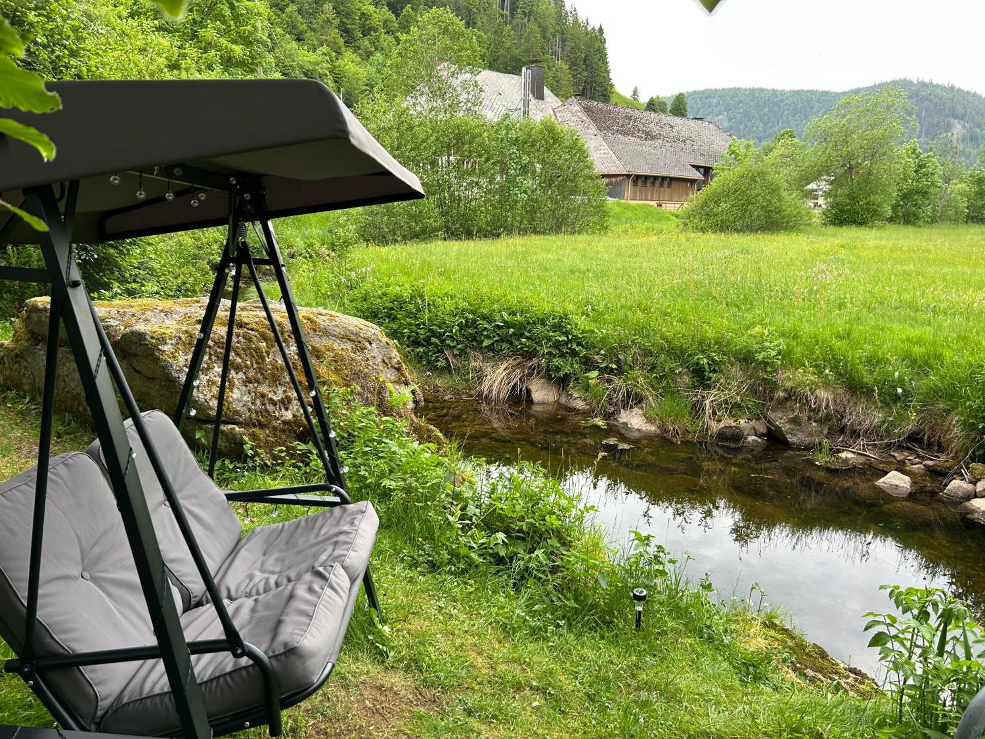 Naturidyll Am Fluss - Ferienhaus Albmatte - Grosser Garten Zum Grillen Und Entspannen-Direkt Neben Dem Radon Revitalbad Mit Sauna Und Thermalbecken St. Blasien Dış mekan fotoğraf
